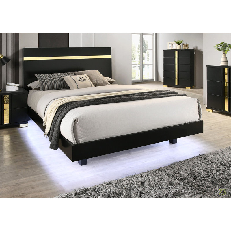 Cadre de lit 1pc, Très grand lit, Noir