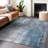 Machine Washable Indoor/Outdoor Chayden ACN1095 Blue Rug-100137358