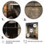 «Black Industrial Minimalist Bath II» - art mural de salle de bain-1930644105