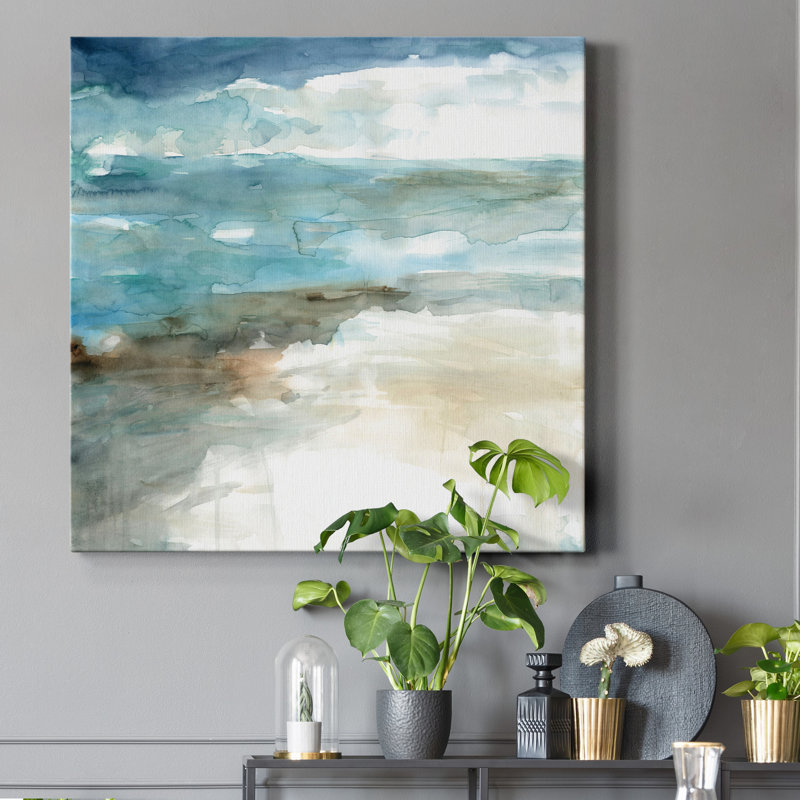 Shimmering Sea and Shore - Impression sur toile tendue, H 40 po x l 40 po x P 1 po
