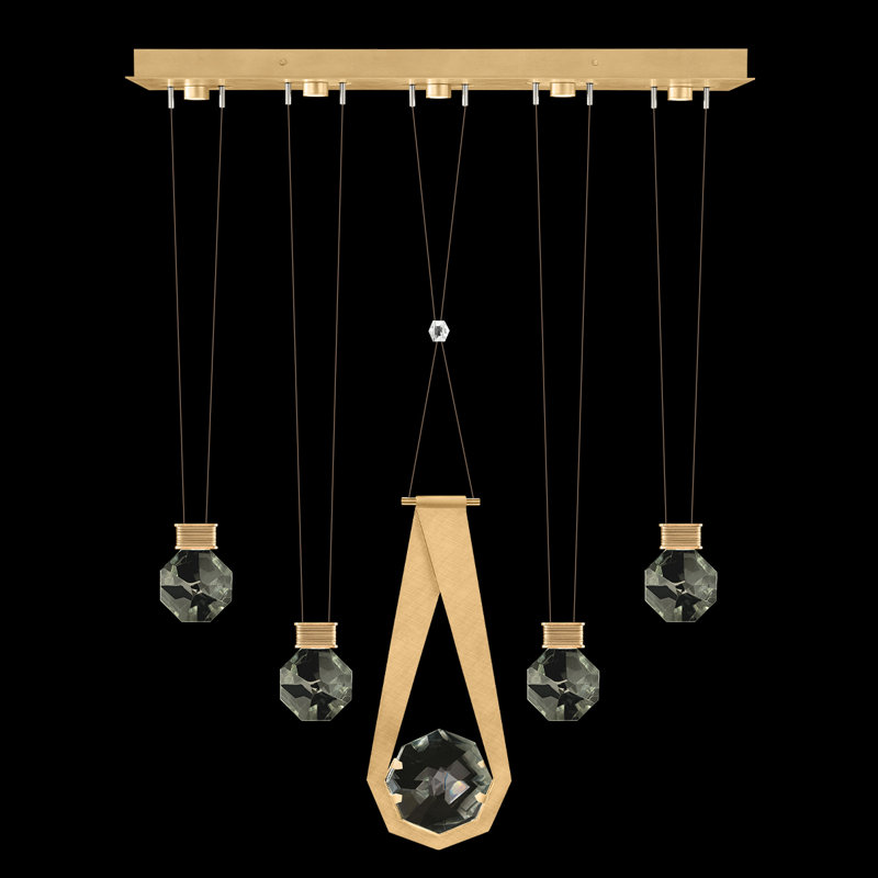 Aria 5 - Light LED Kitchen Island Pendant, Gold