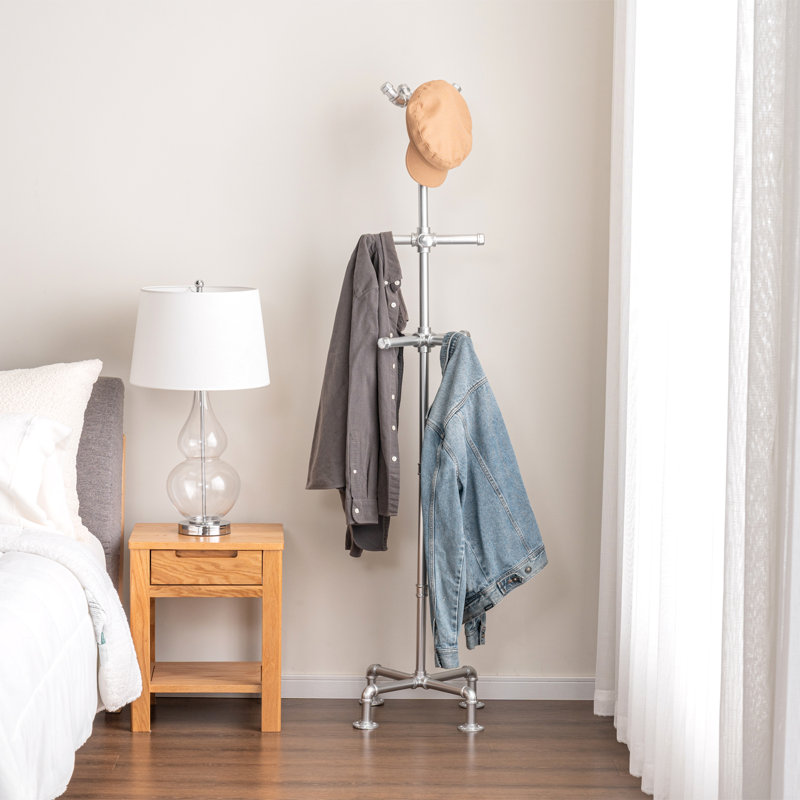 Freestanding Hat Coat Tree Storage Rack
