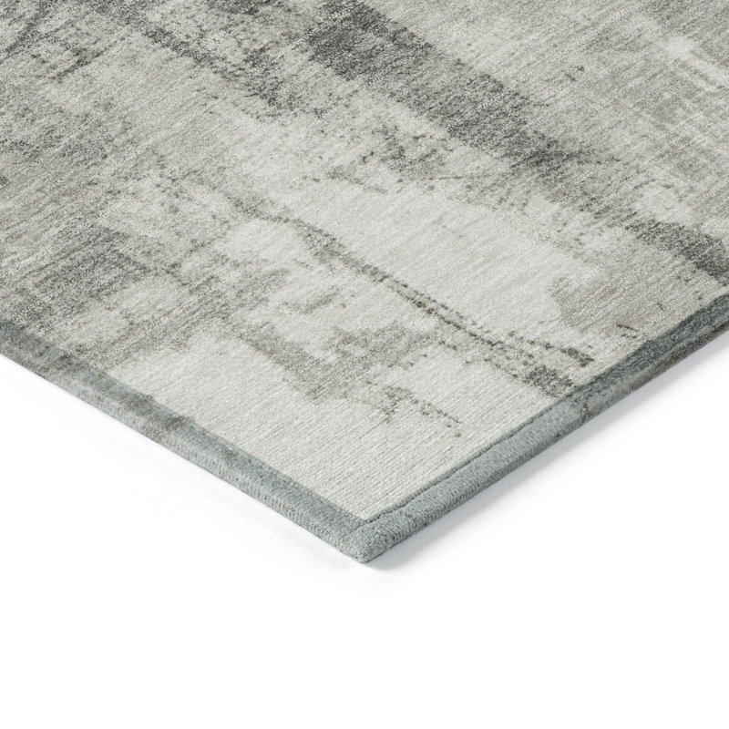 Beige Geometric Flat Woven 9' x 12' Synthetic Rug