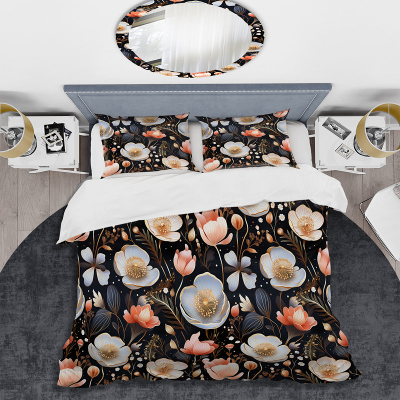 Ensemble de housse de couette Divine Dreams, Housse de couette pour grand lit et 2 taies décor