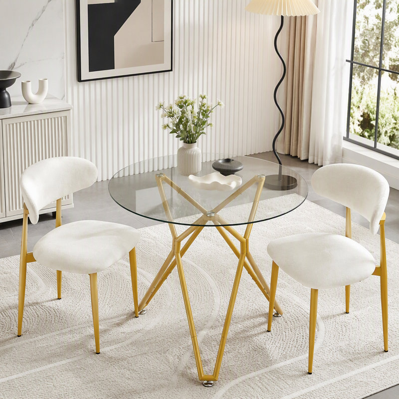 70.9-Inch Rectangular Dining Table for 8 with Adjustable Legs