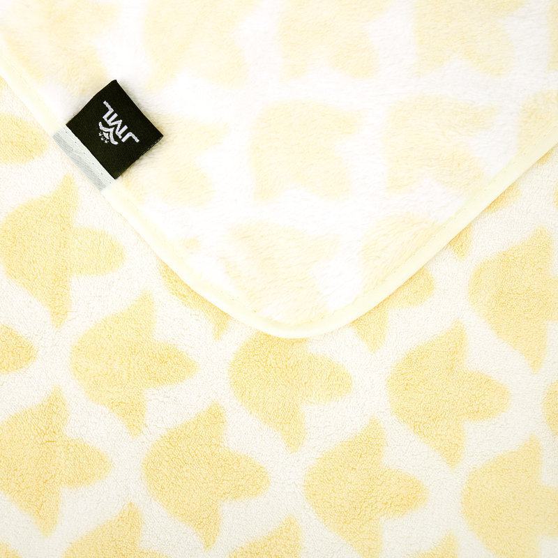 Ensemble de 2 serviettes de bain en microfibre, Jaune clair
