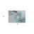 2' X 3' Teal Abstract Washable Non Skid Indoor Outdoor Area Rug