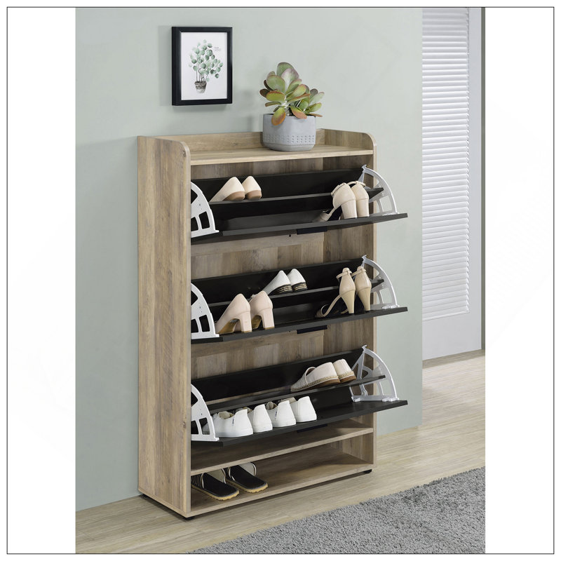 Armoire à chaussures Kyla, Gris