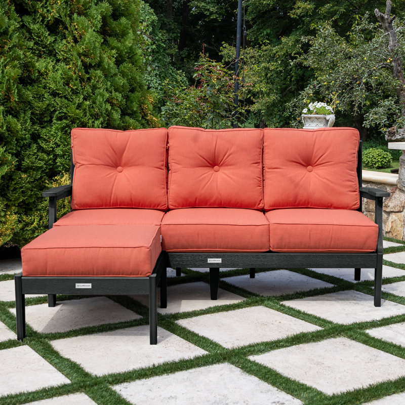 Lehigh 2-Piece Deep Seating Set, Canvas Persimmon