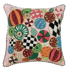 Confetti Jolly Ornament Throw Pillow
