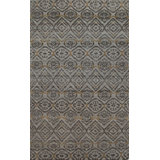 Geometric Hand-Knotted Wool Taupe Area Rug
