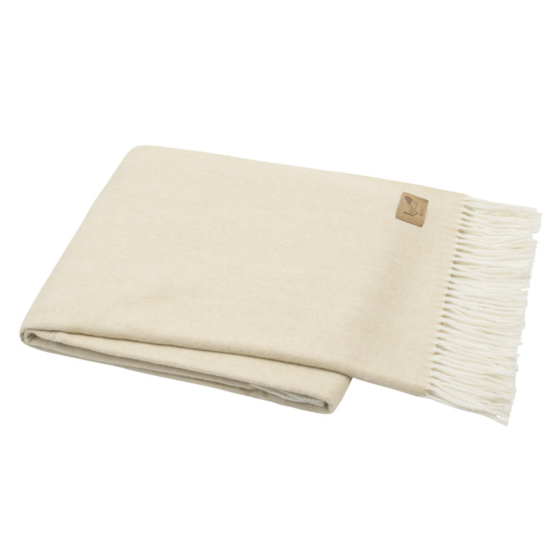 Italian Herringbone Throw, Sand