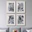 «Black & White Mix I», ensemble de 4 reproductions de cadres photo-637827015-637827012