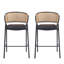 Tabouret de bar rembourré Ethan