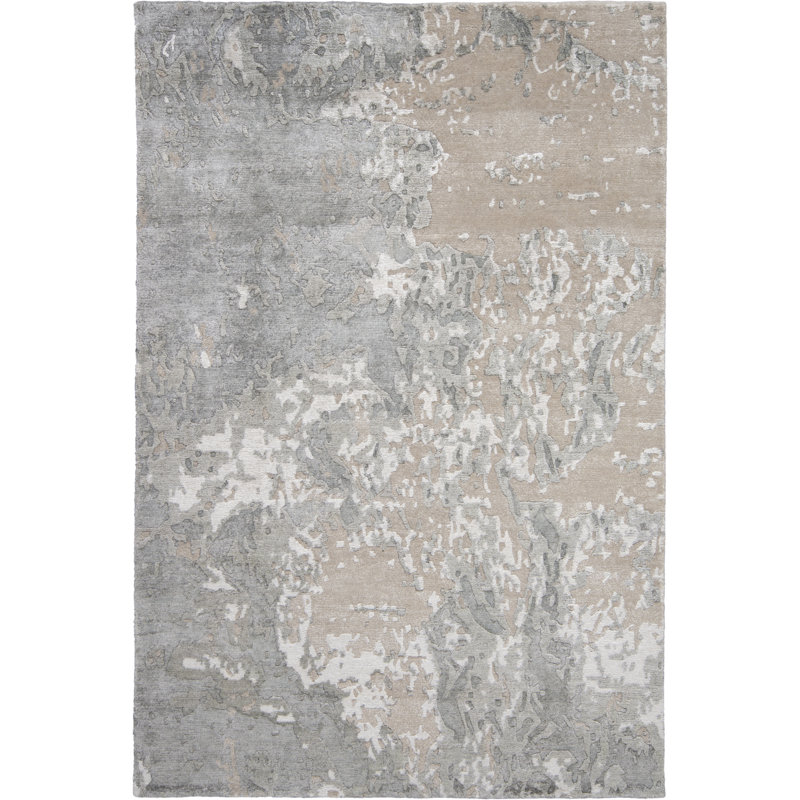 Nourison Tinita 3'9" x 5'9" Sand Modern Indoor Rug, Rectangle 3'9" x 5'9"