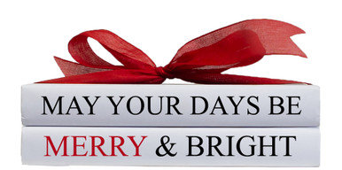 Merry & Bright Holiday Book Set, S/2