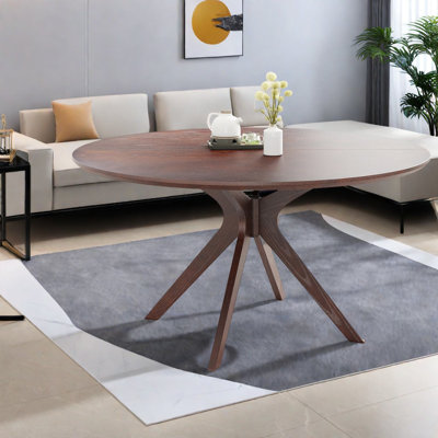 Rustic Wood Dining Tables For 4-6, Modern X-base, Kitchen Home Use