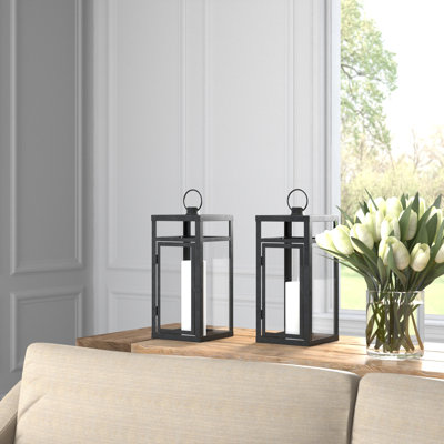 16'' H Metal Tabletop Lantern