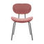 Chaise d'appoint empilable en velours-1725043875