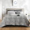 Couverture de lit 3 couches en coton, courtepointe douce et respirante pour adultes - NTBAY