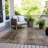 Machine Washable Indoor/Outdoor Xhevrie Brown Rug-270039106