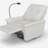 270° Power Swivel Rocker Recliner Chair w/ Phone Holder, Electric Glider Reclining Sofa with USB Ports, Power Swivel Glider, Rocking Chair Nursery Recliners for Living Room Bedroom(Beige-gray)-1844393426