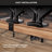 Dual Monitor Desk Mount With Gas Spring Arms