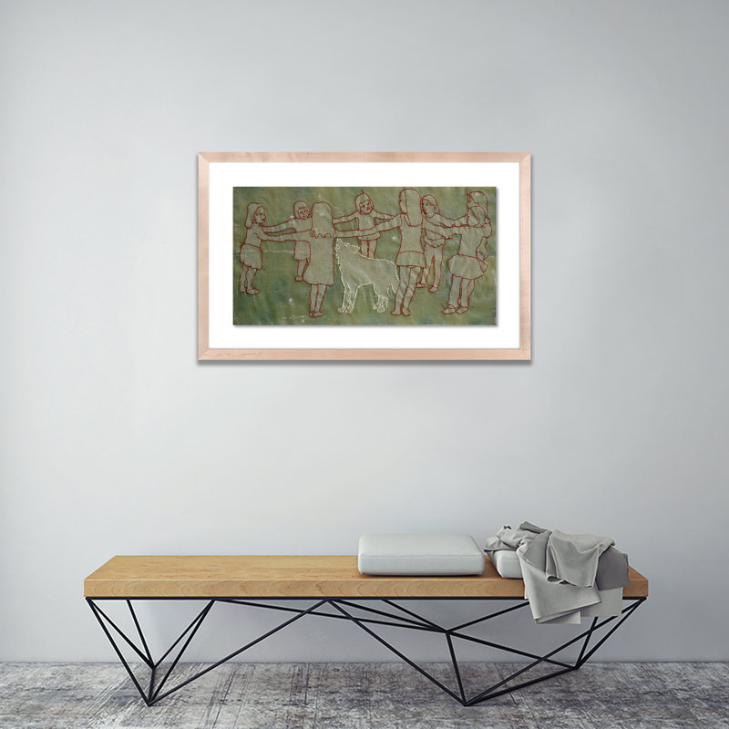 Jericho Print by Karin Bos, 28" H x 48" W x 2.5" D, Natural