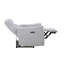 Fauteuil inclinable électrique en chenille gris Eastre avec port USB