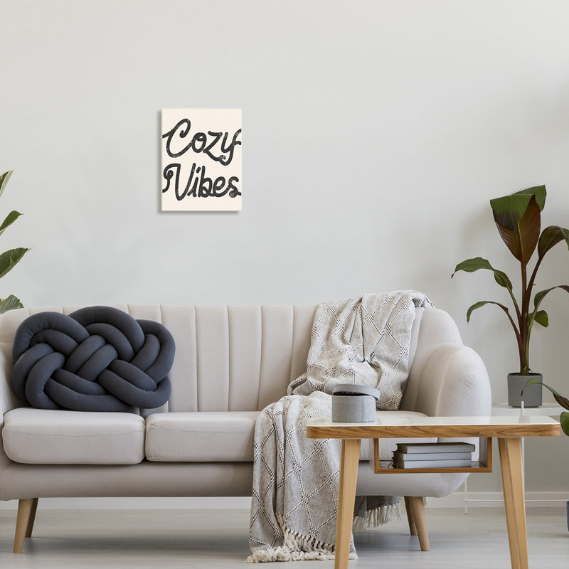 Cadre texturé Cozy Vibes, Plaque murale, L 10 po x H 15 po