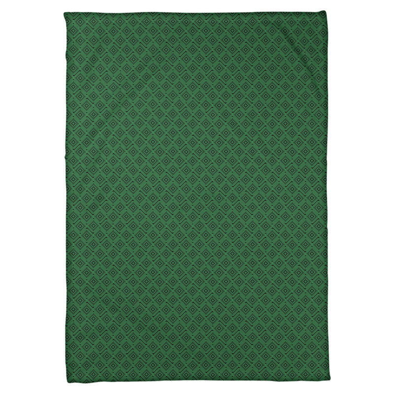 Couverture polaire Katelyn Elizabeth, L 62,5 po x L 82,5 po, Noir/vert
