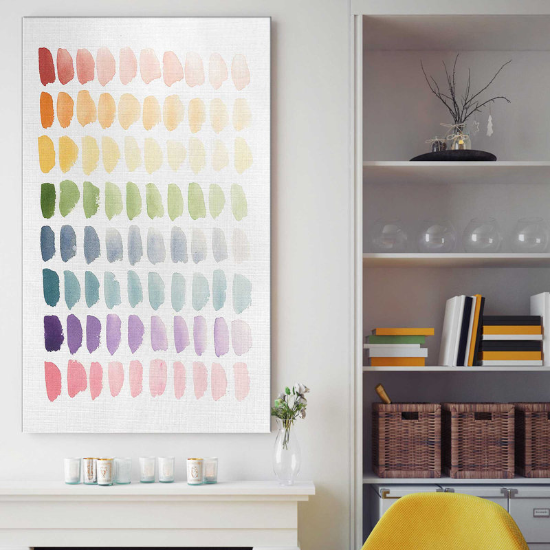 «Watercolor Study II» par Lucille Price - Peinture, Toile tendue, H 30 po x l 18 po x P 1 po
