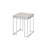 Square End Table With Metal Sled Base-453430310
