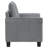 Evadnee Upholstered Rolled Arm Accent Chair Grey