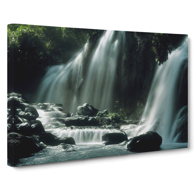 Striking Waterfall - Wrapped Canvas
