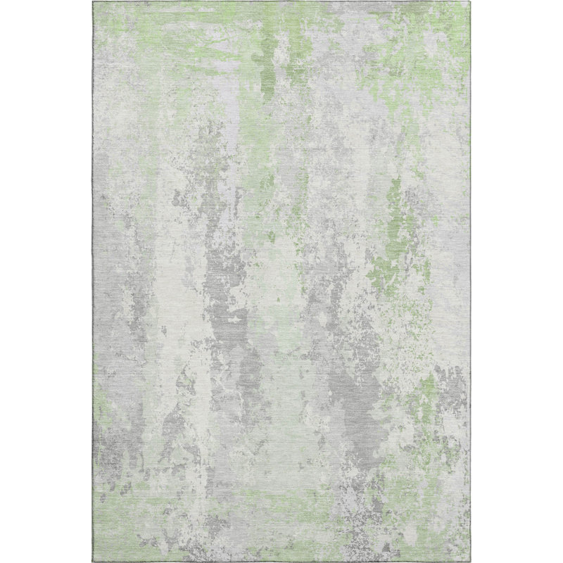 Tapis abstrait lavable à la machine de qualité supérieure AMF1848, Rectangle 9 pi x 12 pi