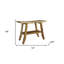 Banc de douche rectangulaire en teck avec tablette 24 po Ripley