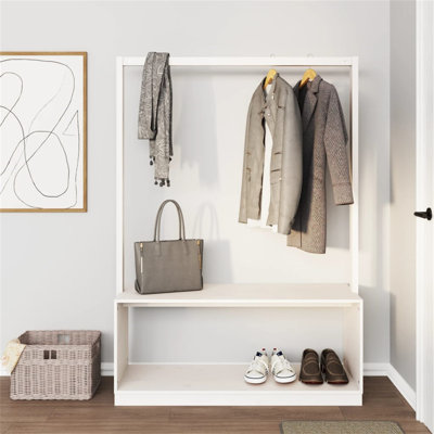 Shoe Storage With Clothes Rack,Shoe Storage With Coat Rackcoat Rack With,Coat Stand And Shoe Storage Bench,Hallway Storage Unit, Clothes Stand & Hall Storage