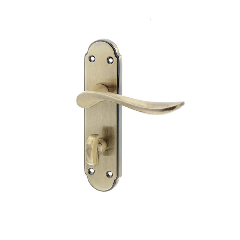 Henley Bathroom Door Handle, Antique Bronze