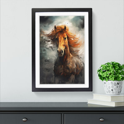 XYZ-FRM-V1223-5238 Pony Digital 1 Piece Single Picture Frame Wall Art