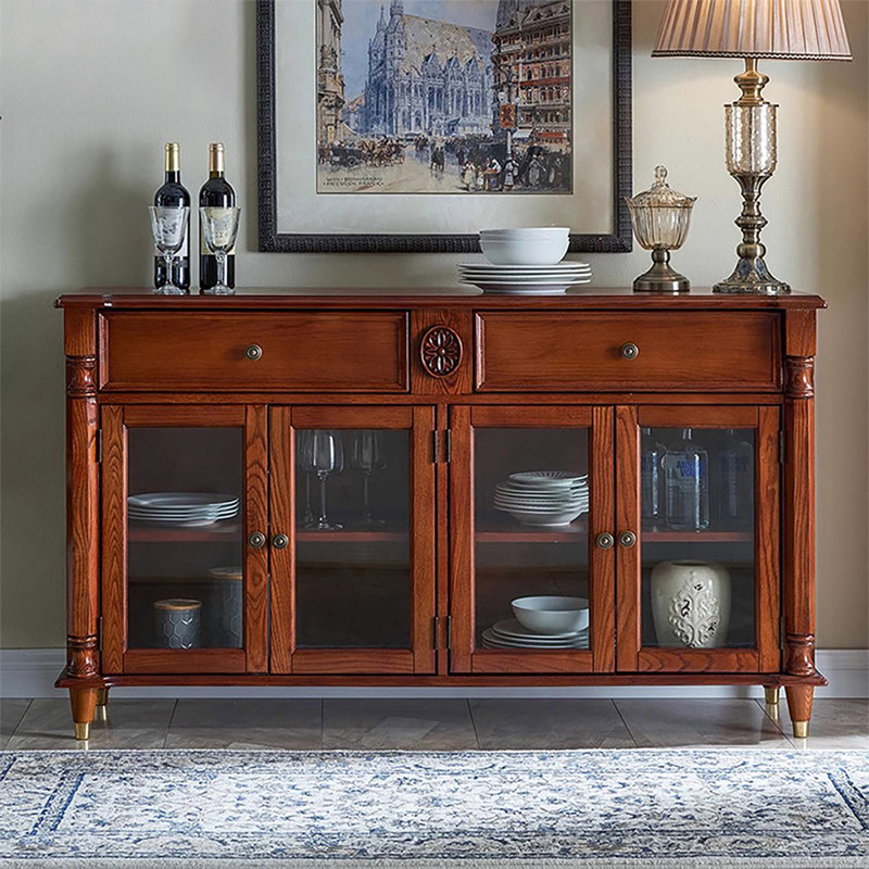 Buffet American American, H 34,25 po x l 59,05 po x P 17,32 po