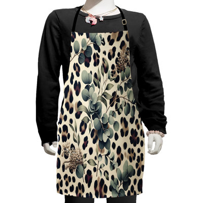 Animal Print Bib Apron