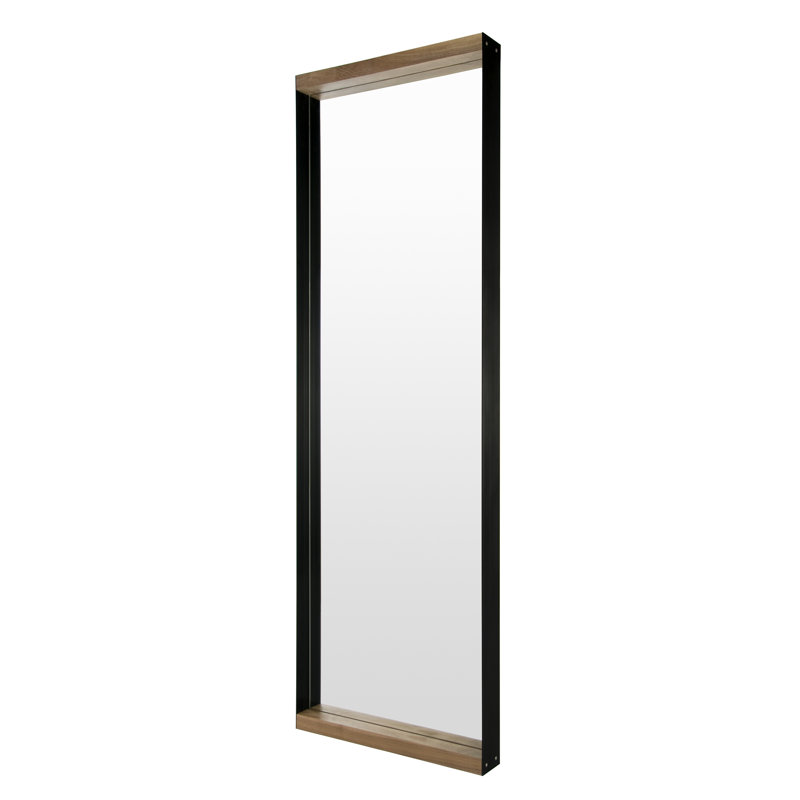 Rectangle Mirror, 78" x 25", Walnut