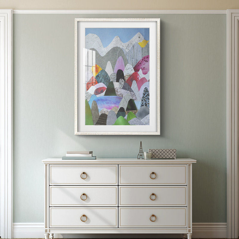 Utah Mountains -Framed Print, 28.5" H x 20.5" W, White