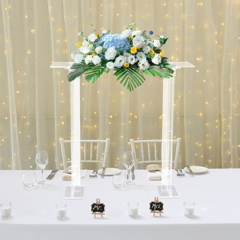 40"(H ) Clear Acrylic Rectangular Flower Racks