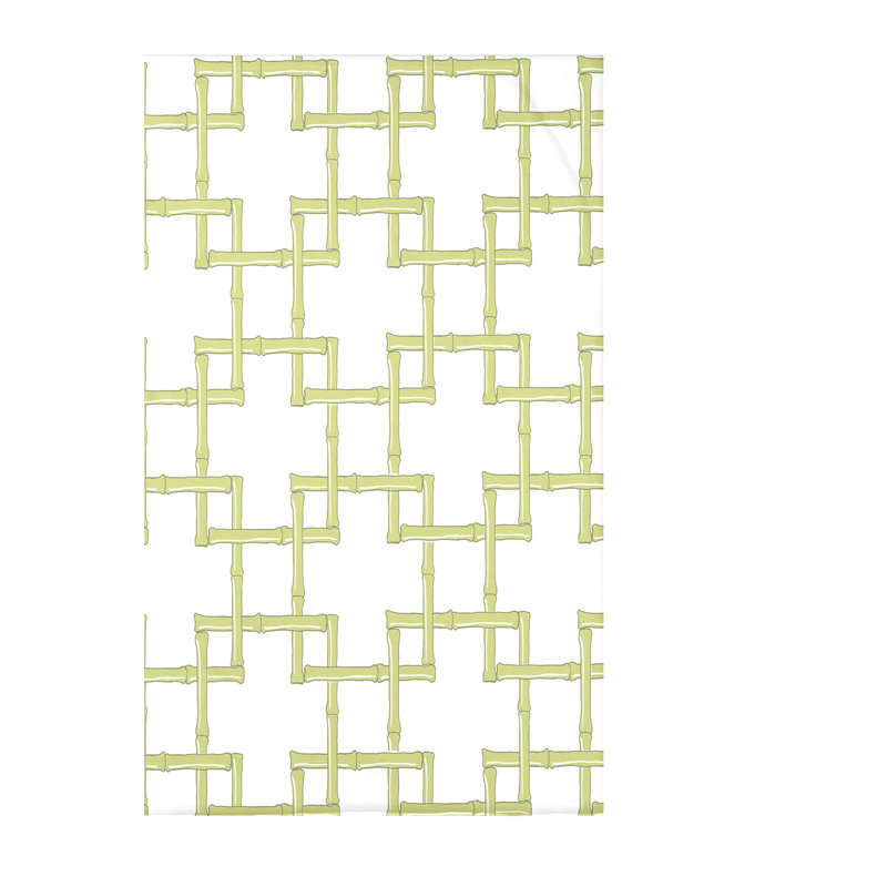 Jeté polaire Botanical Blooms Bamboo 2, L 50 po x l 60 po x P 0,5 po, Vert, 1.85