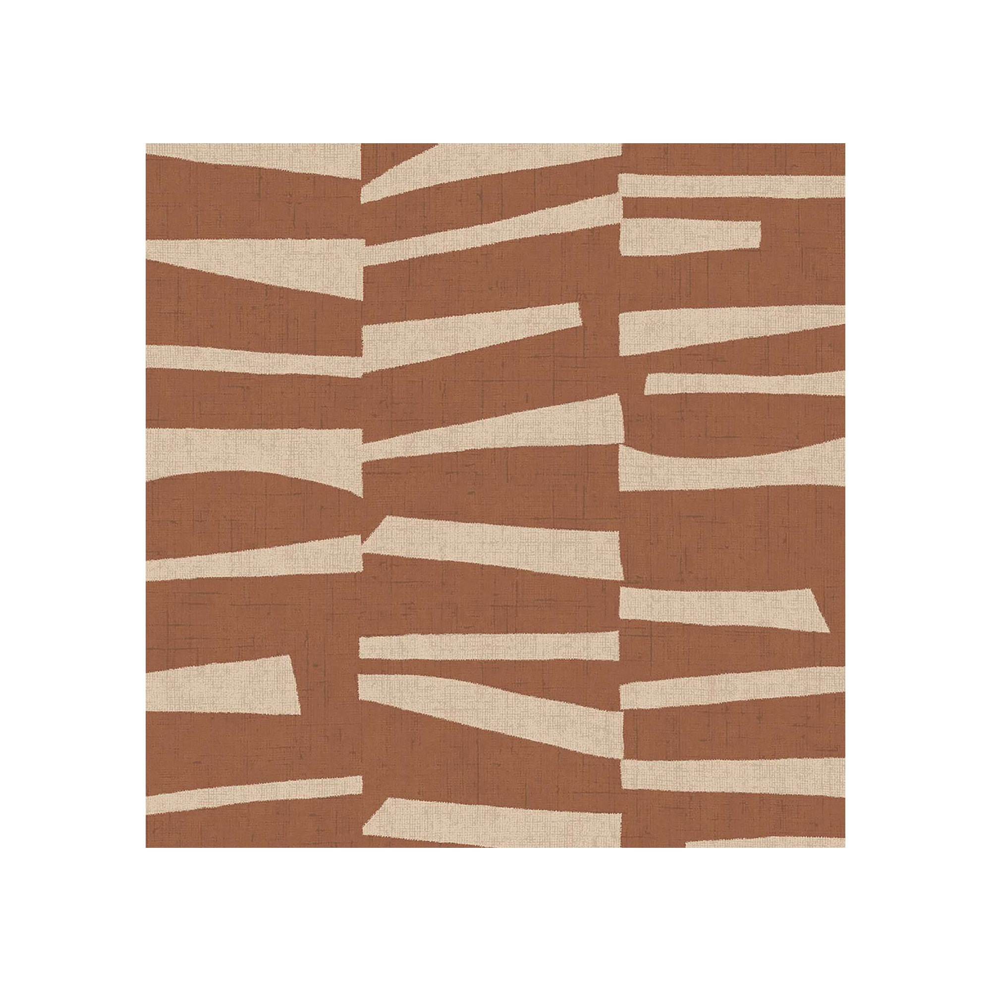 Delaware Geometric Wallpaper, Rust