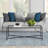 Henley 48" Glass and Steel Coffee Table-975230781
