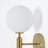 Jeannelle Glass Armed Sconce