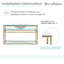 Meuble-lavabo simple 48 po avec tablette ouverte Pierre-31283132